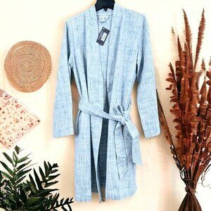 Hudson Park Collection Waffle 100% Cotton Robe S/M